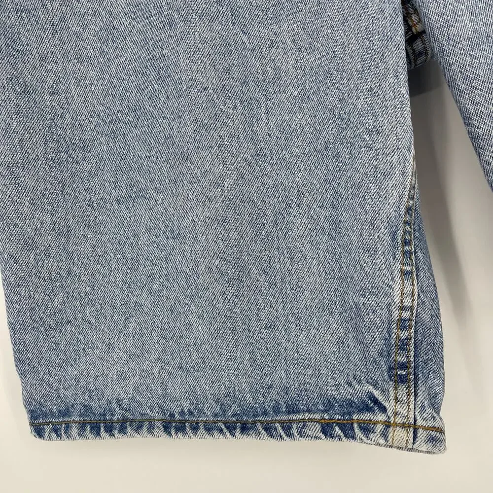 Vintage Orange Tab Levi’s 550 Light Wash Denim Shorts Sz 38 Baggy Y2K Dad Shorts